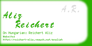 aliz reichert business card